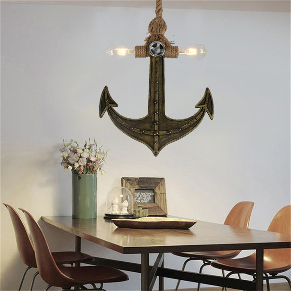 Cudobida Industrial LED Pendant Light Grey Metal Bedroom/Living Room
