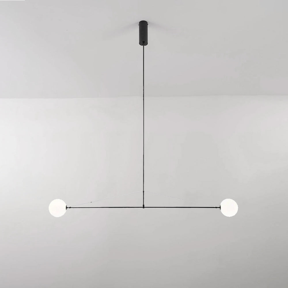 Fakegod Minimalist Linear Mobile Pendant Light, Black