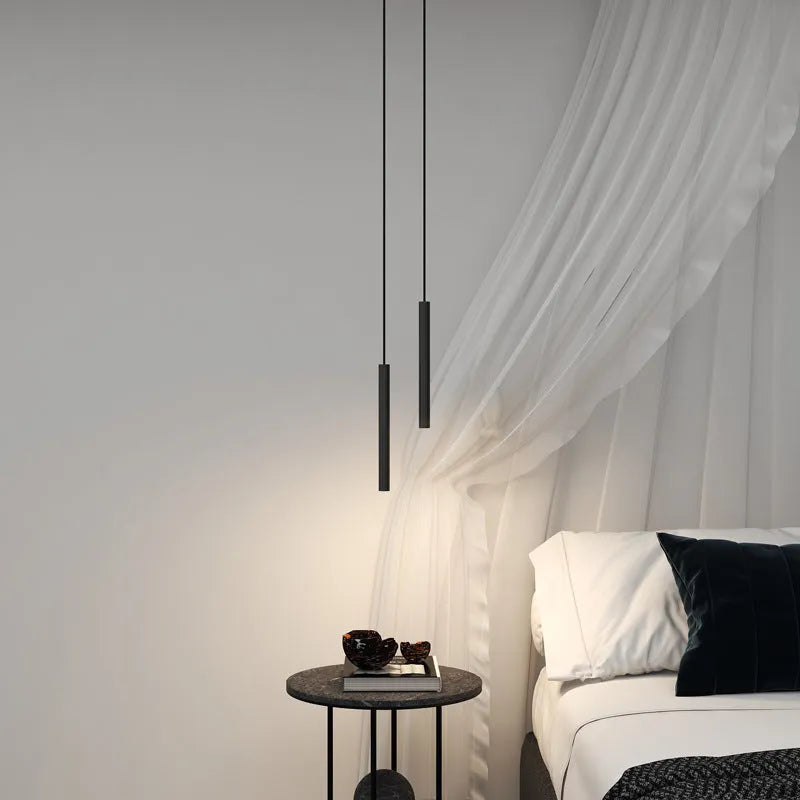 Selvor Pendant Light Minimalist Linear Black-Neutral Decor