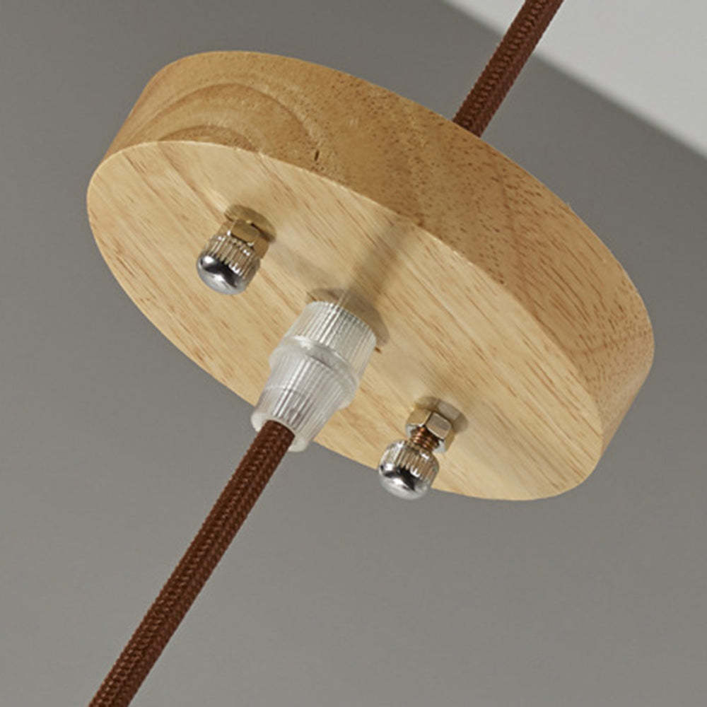 Tamisas Modern Birdcage Wood Pendant Light