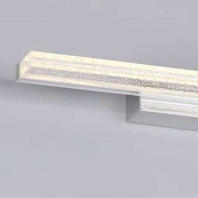 Nesukik Modern Rectangular Metal Modern Wall Lamp, Silver