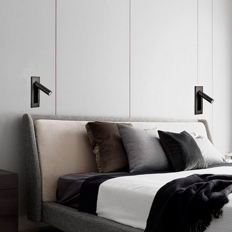Noriel Wall Lamp Modern Rotatable Bedside Cylindrical-Neutral Decor