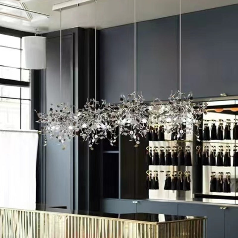 Tokumik Artsy Classy Cluster Fireworks Pendant Light, Stainless steel