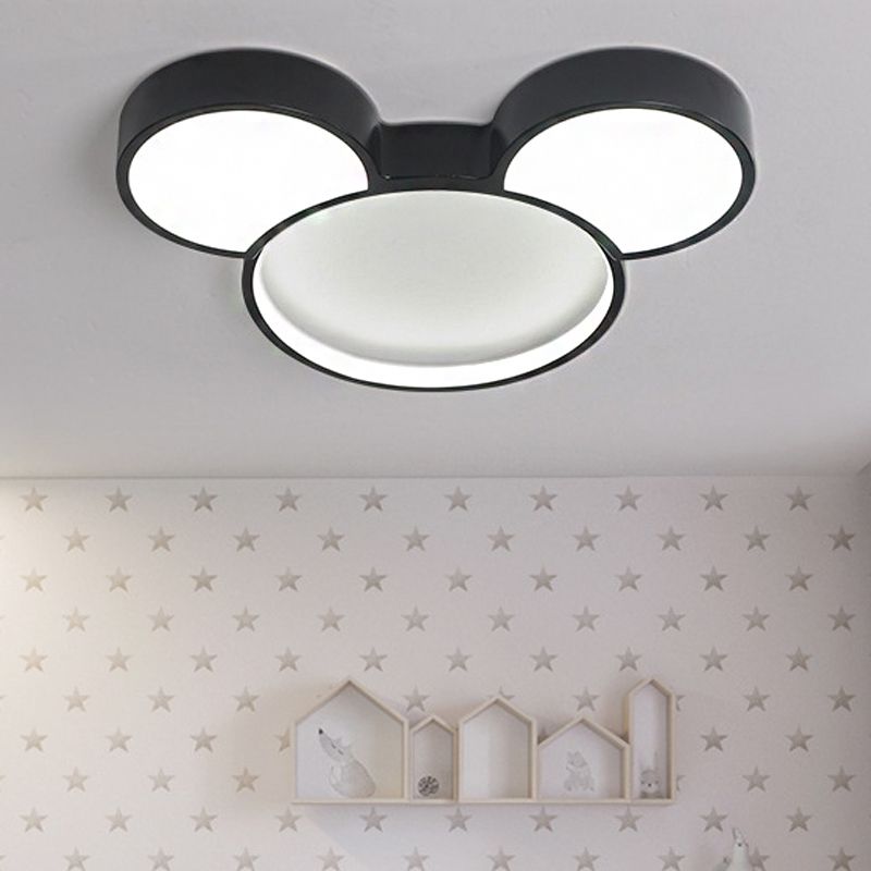 Dipinom Cartoon Mouse Flush Mount Ceiling Light, 2 Style