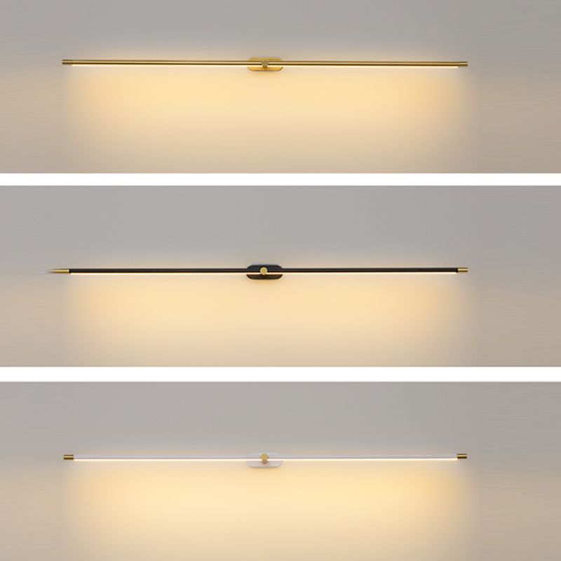 Tikabus Minimalist Linear Wall Lamp Gold&Black