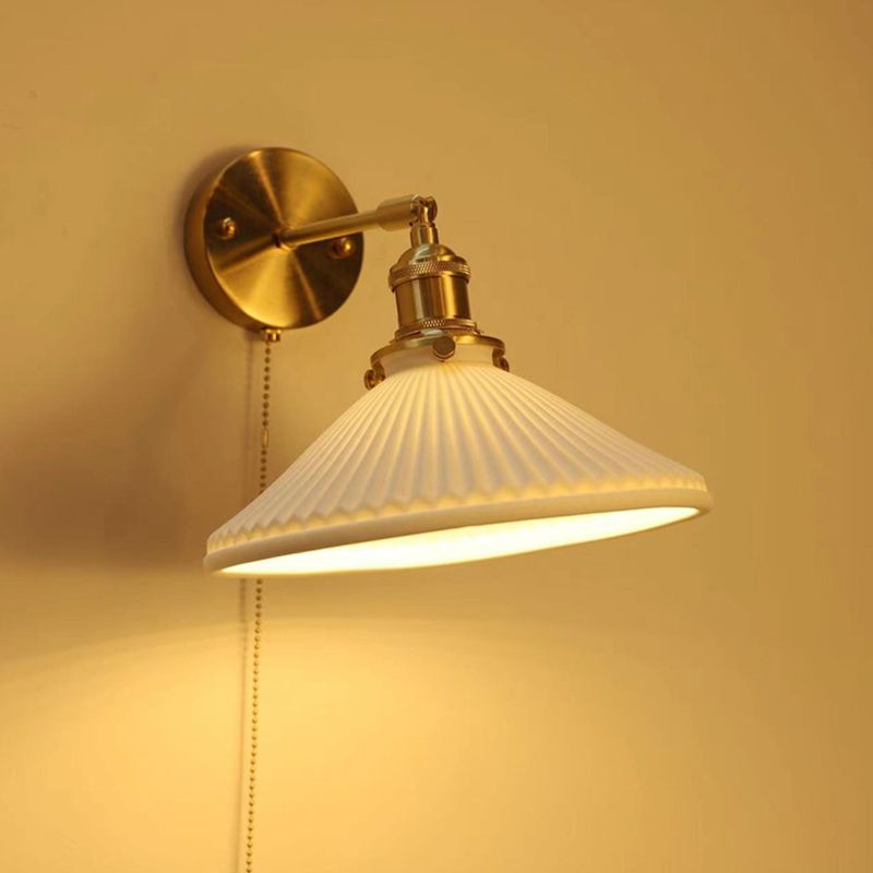 Funoked wrinkles Nordic Modern Dresser Wall Lamp