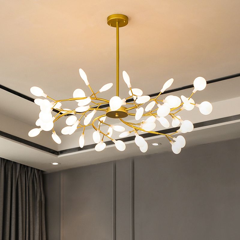 Zumulel Unique Branch Firefly Sputnik Art Deco Chandelier