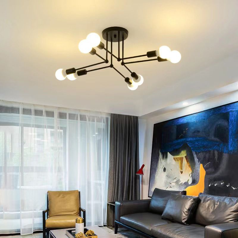 Jadasum Flush Mount Ceiling Light Linear Industrial