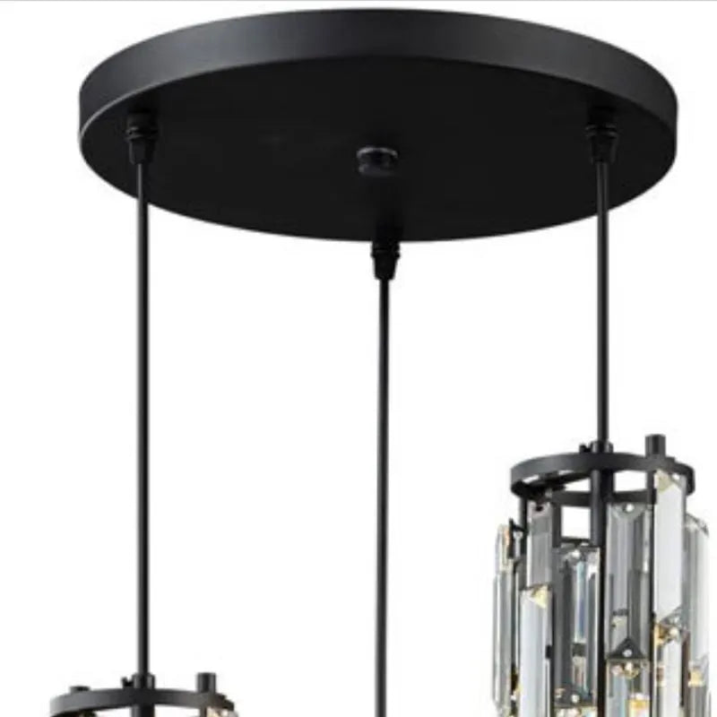 Dibevur Cluster Pendant Light, Black & Gold