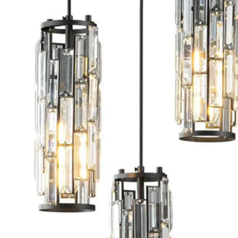 Dibevur Cluster Pendant Light, Black & Gold