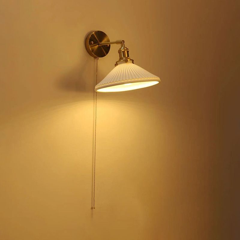 Funoked wrinkles Nordic Modern Dresser Wall Lamp