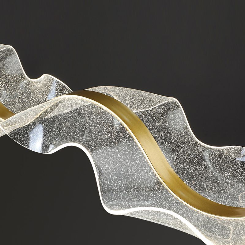 Cenuvis Pendant Light Designer Wave , White/Gold, Dining Room