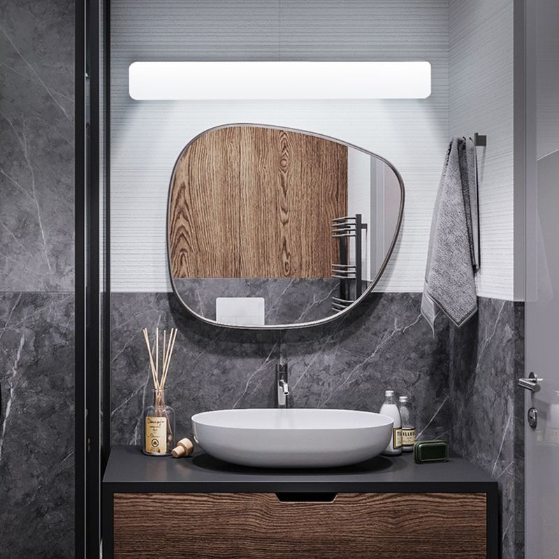 Zokared Modern Rectangular Modern Wall Lamp, White