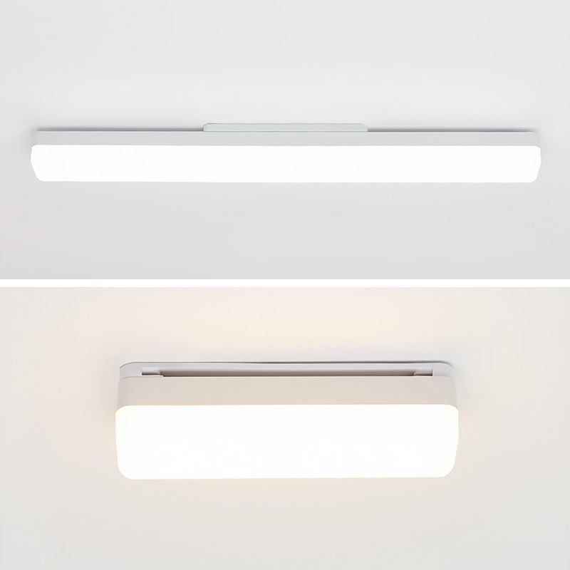 Zokared Modern Rectangular Modern Wall Lamp, White