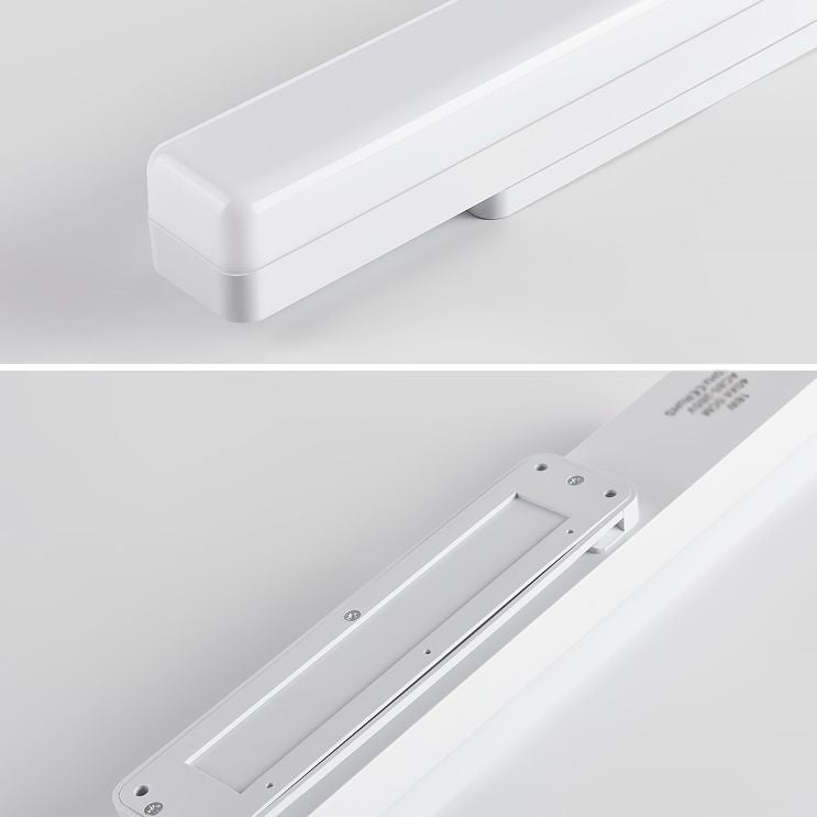 Zokared Modern Rectangular Modern Wall Lamp, White
