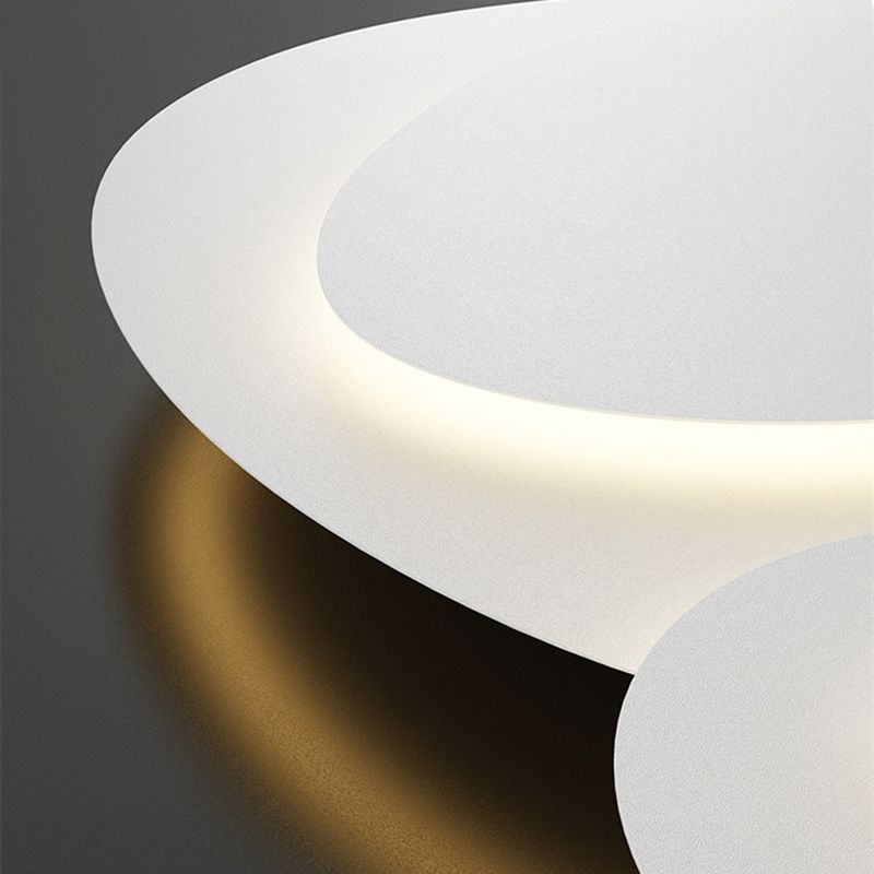 Matiput Modern Unique Shape LED White Flush Mount Ceiling Light Bedroom