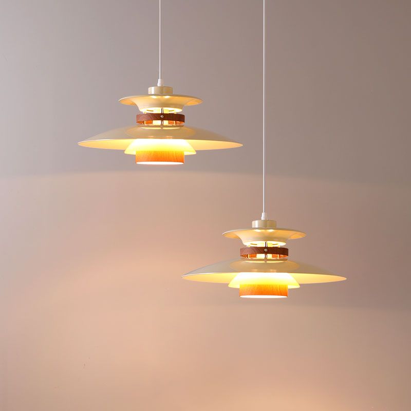 Wobulil Unique Designer Metal Pendant Light, White