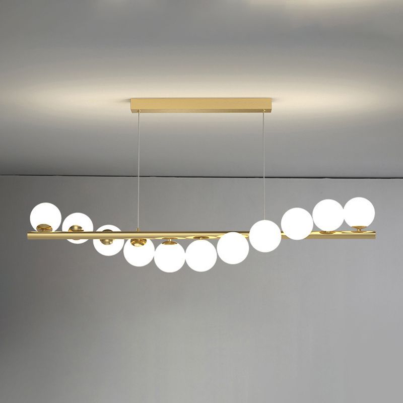 Geterin Nordic Linear LED Pendant Light, 7/9/11 Heads