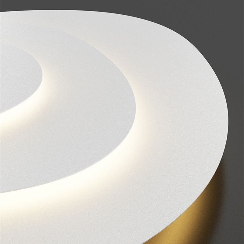 Matiput Modern Unique Shape LED White Flush Mount Ceiling Light Bedroom