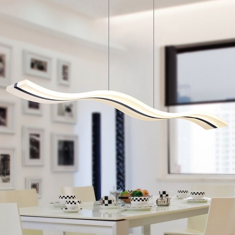 Vakital Minimalist Wave Wavy Pendant Light