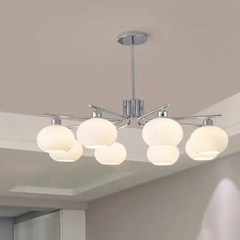 Netodan Pendant Light Semi-Circular Modern, Metal/Glass, Gold/Nickel, Dining Room