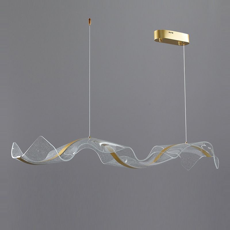 Cenuvis Pendant Light Designer Wave , White/Gold, Dining Room