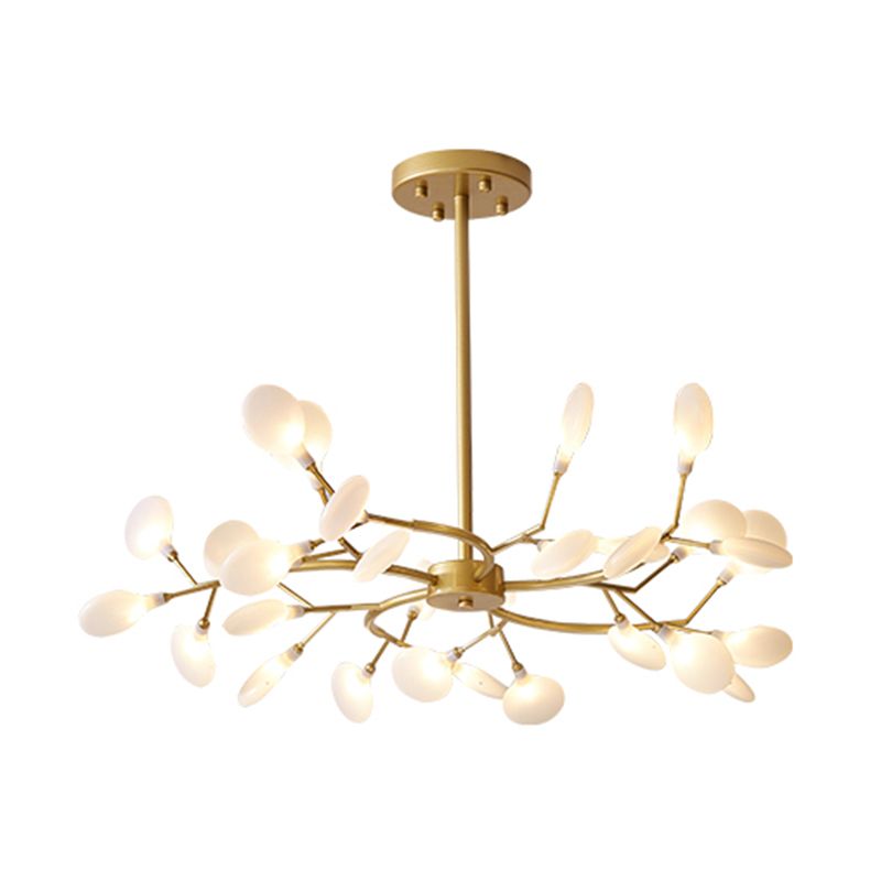 Zumulel Unique Branch Firefly Sputnik Art Deco Chandelier
