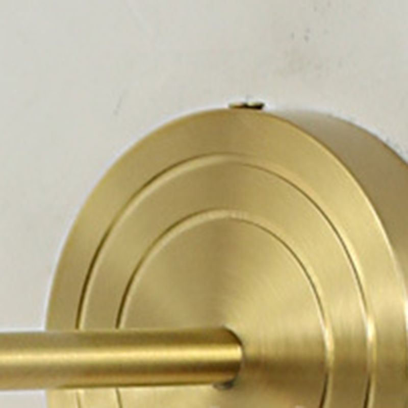 Disobuk Luxury Globe/Flower Glass Vanity Wall Lamp, Gold, Bedroom