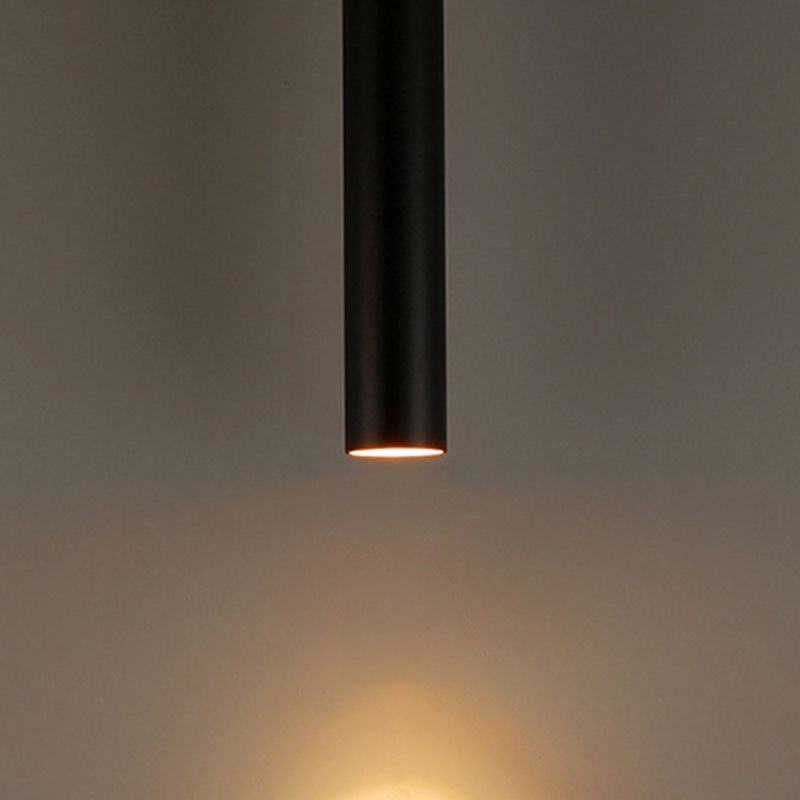 Solira Pendant Light Modern Cylinder Shape Linear Black-Neutral Decor