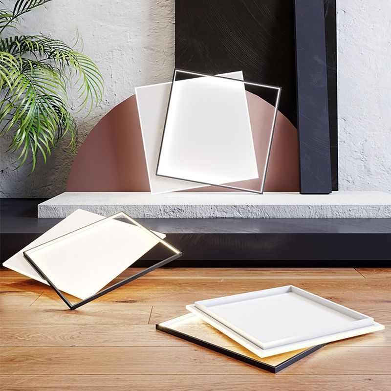Musunor Modern Duo-Square Flush Mount Ceiling Light