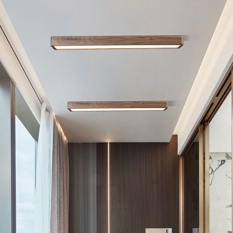 Lelonem Rectangular Designer Flush Mount Ceiling Light