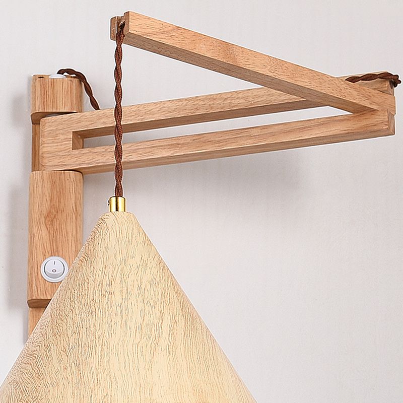 Ragipod Adjustable Wall Lamp, Wood/Metal, 2 Color, Living Room