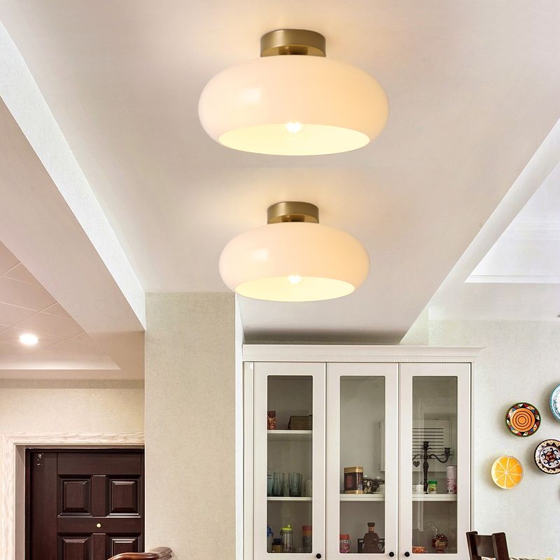 Vensia Ceiling Light Glass Flush Mount-Neutral Decor