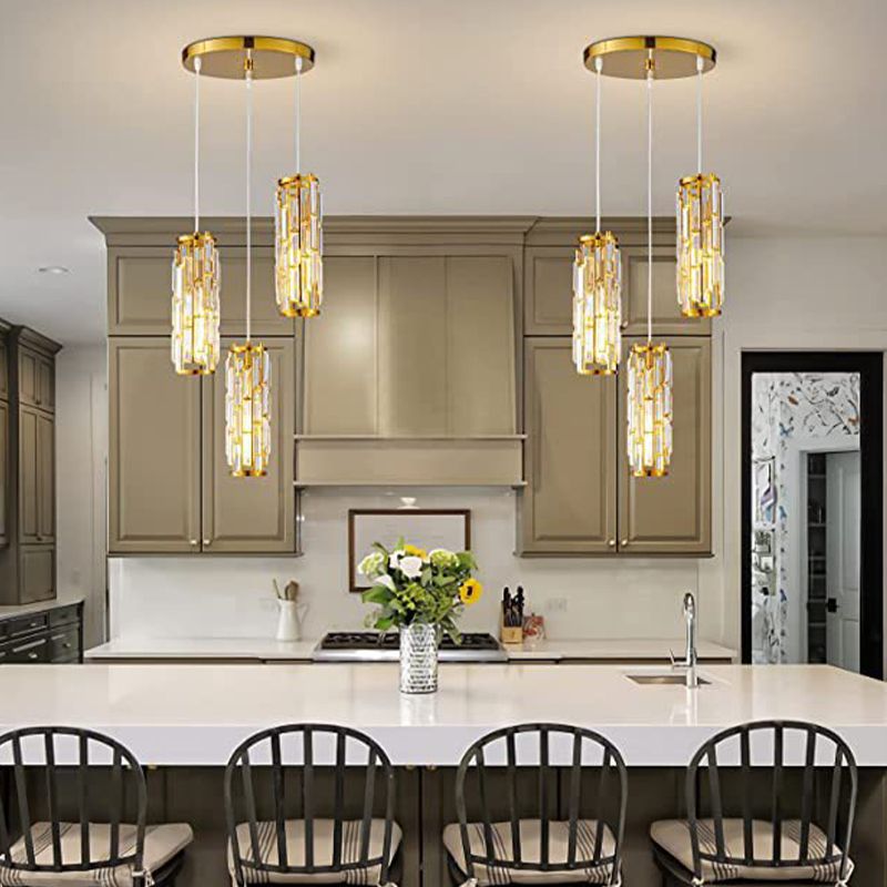 Dibevur Cluster Pendant Light, Black & Gold