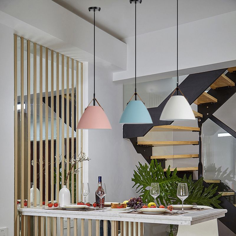 Gesituk Modern Frisbee Shaped Metal Pendant Light, Black/White