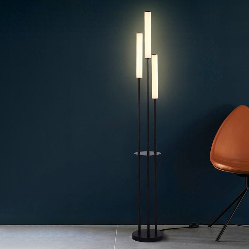 Dabutes Modern 3 head Black Metal Arcylic Floor Lamp