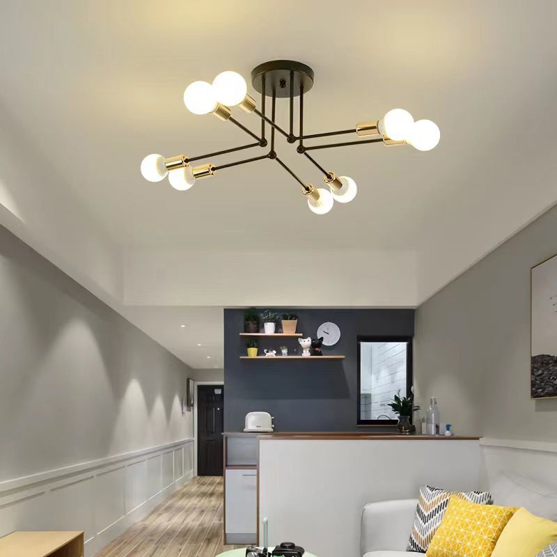 Jadasum Flush Mount Ceiling Light Linear Industrial