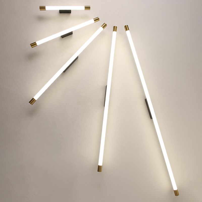 Fepupad Modern Gold Mirror Front Vanity Wall Lamp, Metal/