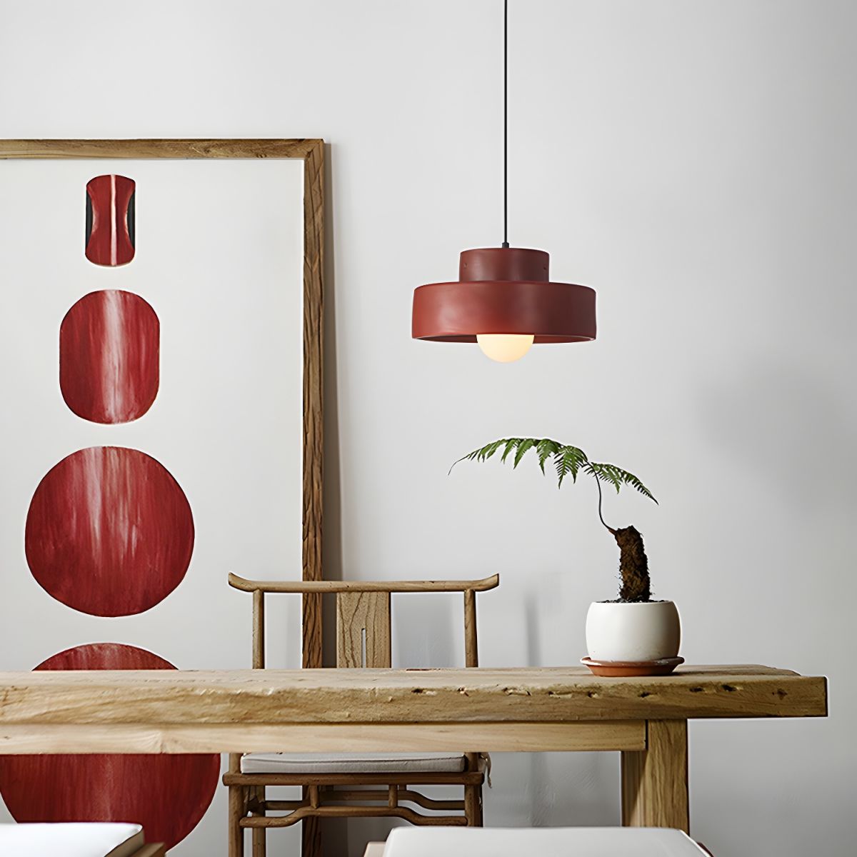 Herebit Modern Metal Pendant Light with Adjustable Hanging Length