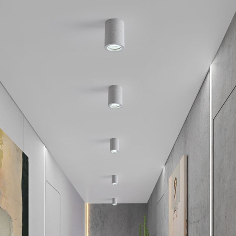 Raderul Modern Cylinder LED Flush Mount Ceiling Light, Living Room