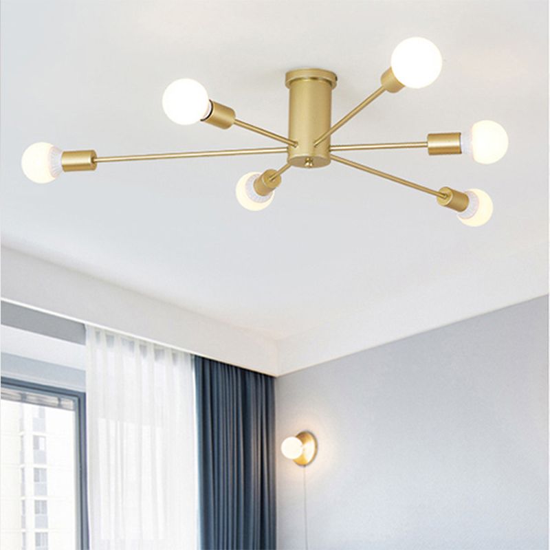 Dosutori Modern Globe Bubble Flush Mount Ceiling Light