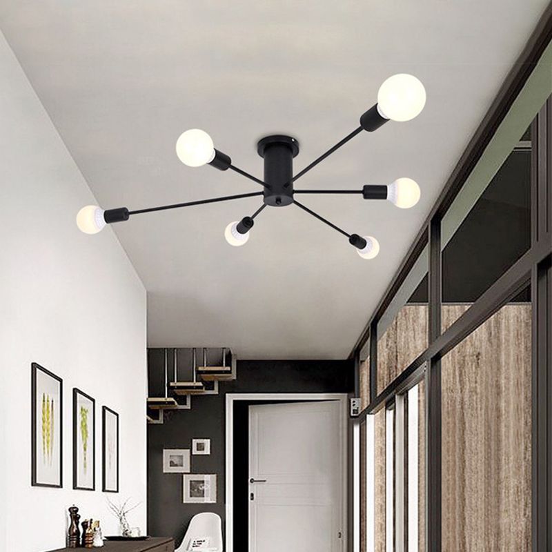 Dosutori Modern Globe Bubble Flush Mount Ceiling Light