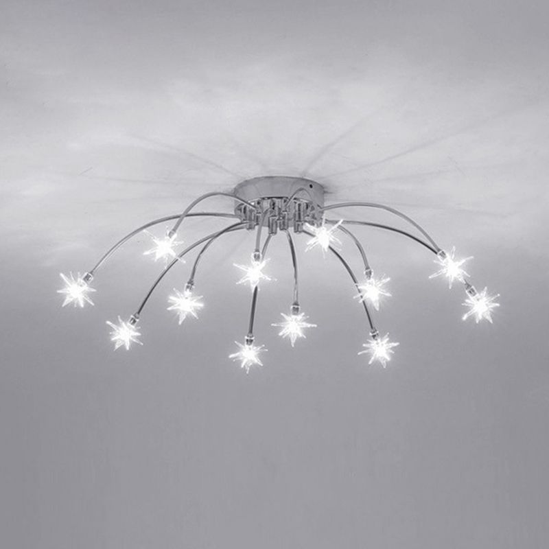 Riteluru Art Deco Starry Flush Mount Ceiling Light