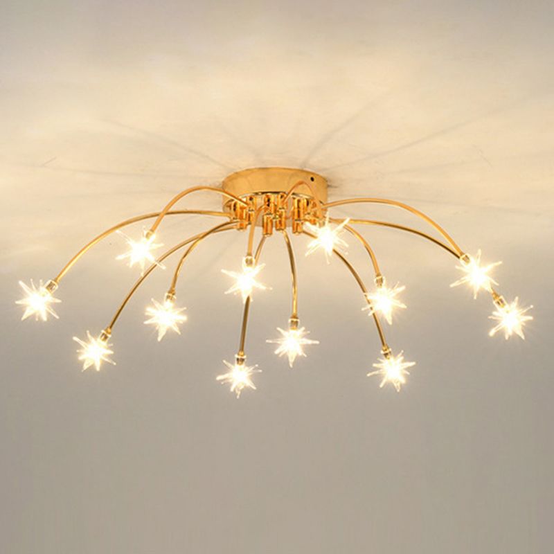 Riteluru Art Deco Starry Flush Mount Ceiling Light