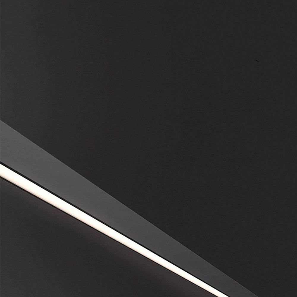 Evoa Modern Slim Linear Black LED Wall Lamp-Neutral Decor
