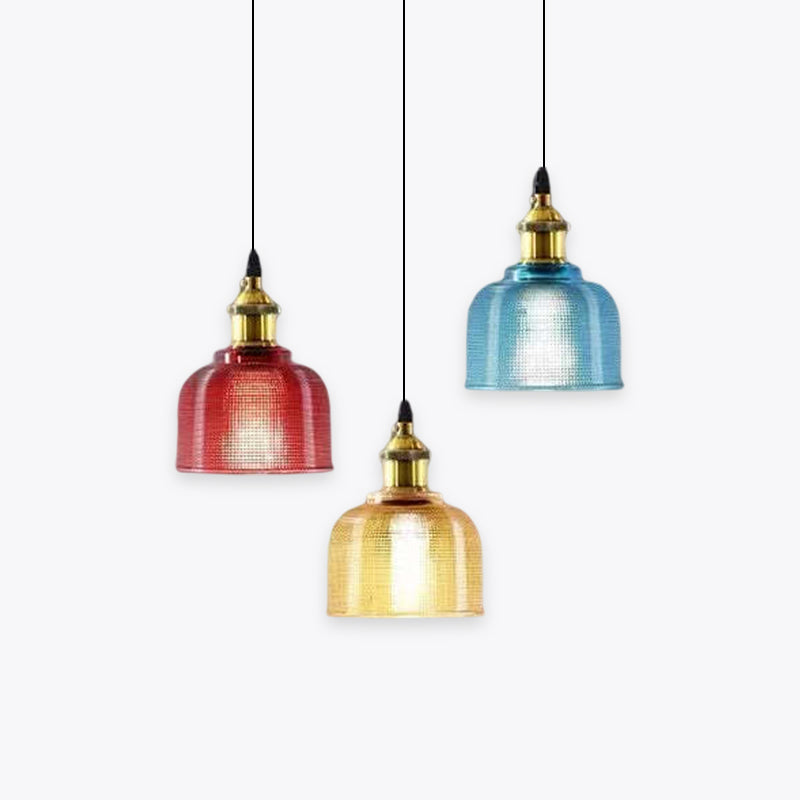Juvoger Glass Art Deco Pendant Lights,Colorful