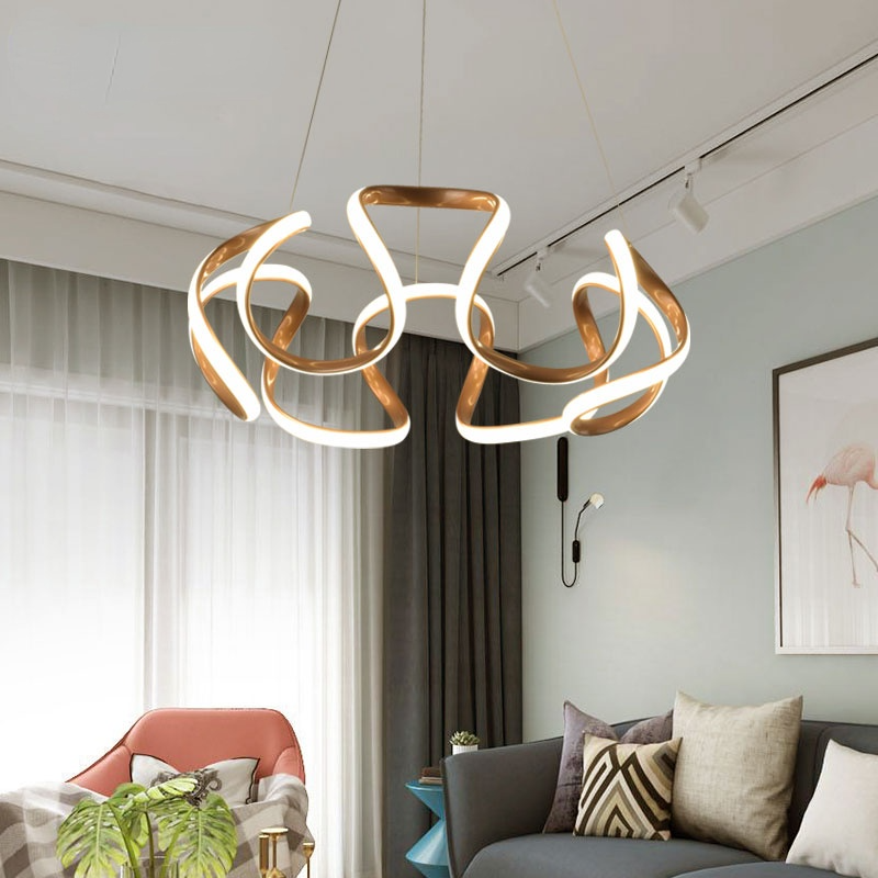 Evren Modern Irregular Flower Pendant Light, 3 Colors-Neutral Decor