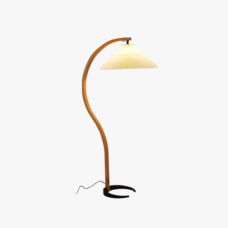 Punubak Unique LED Floor Lamp, Wood/Metal, Living Room