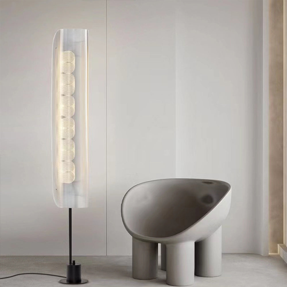 Vegavun Nordic Minimalistic White Floor Lamp, Metal &