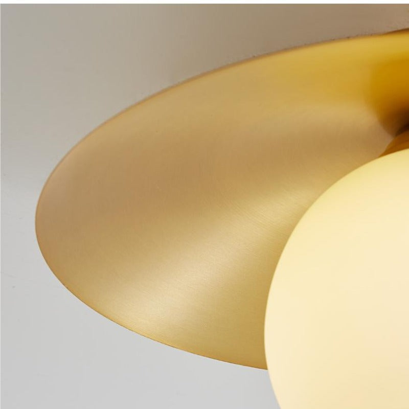 Firatel Nordic Retro LED Flush Mount Ceiling Light Metal Glass Corridor